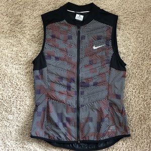 800 goose fill down reflective running vest